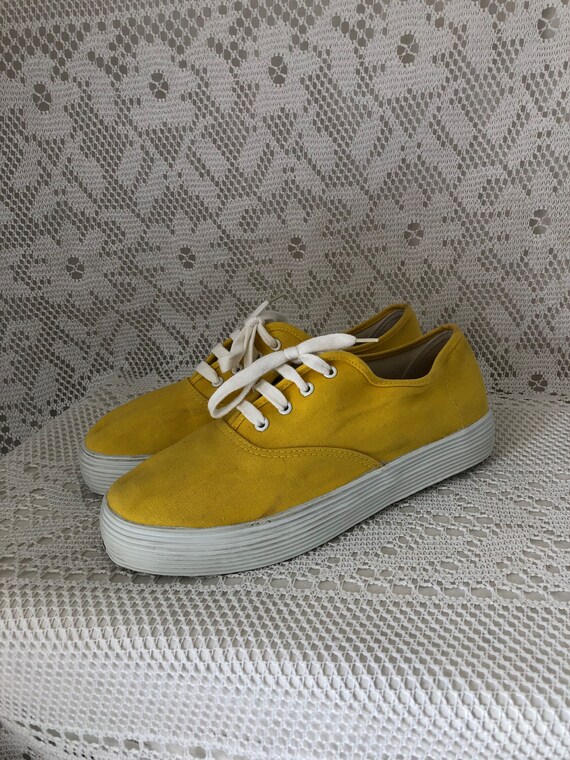 Basket toile jaune on sale