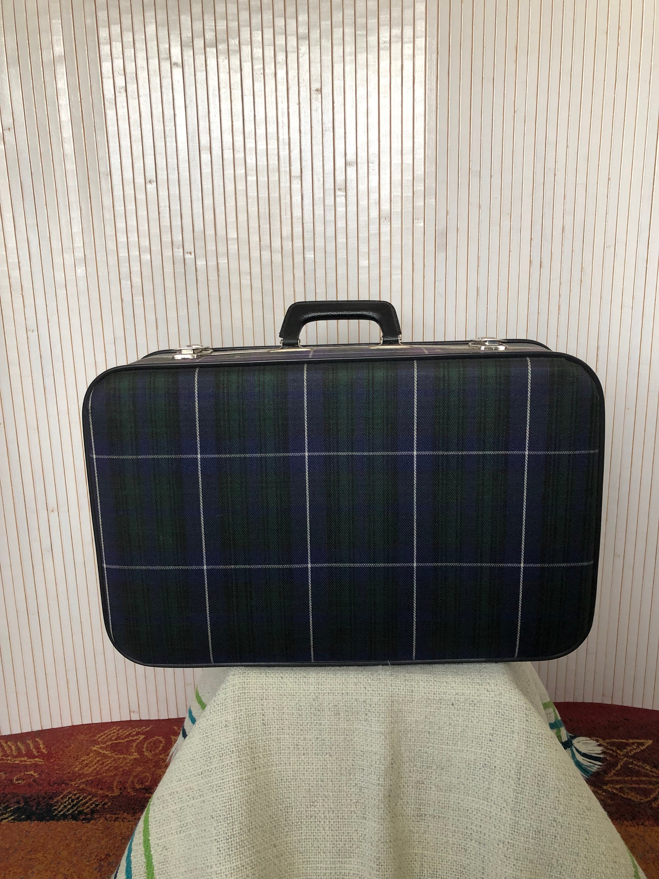 Tartan luggage for sale hotsell