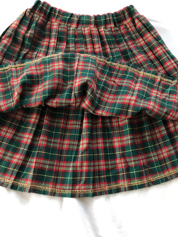 Scottish Skirt Vintage Girl Pleated Skirt Size 8 … - image 7