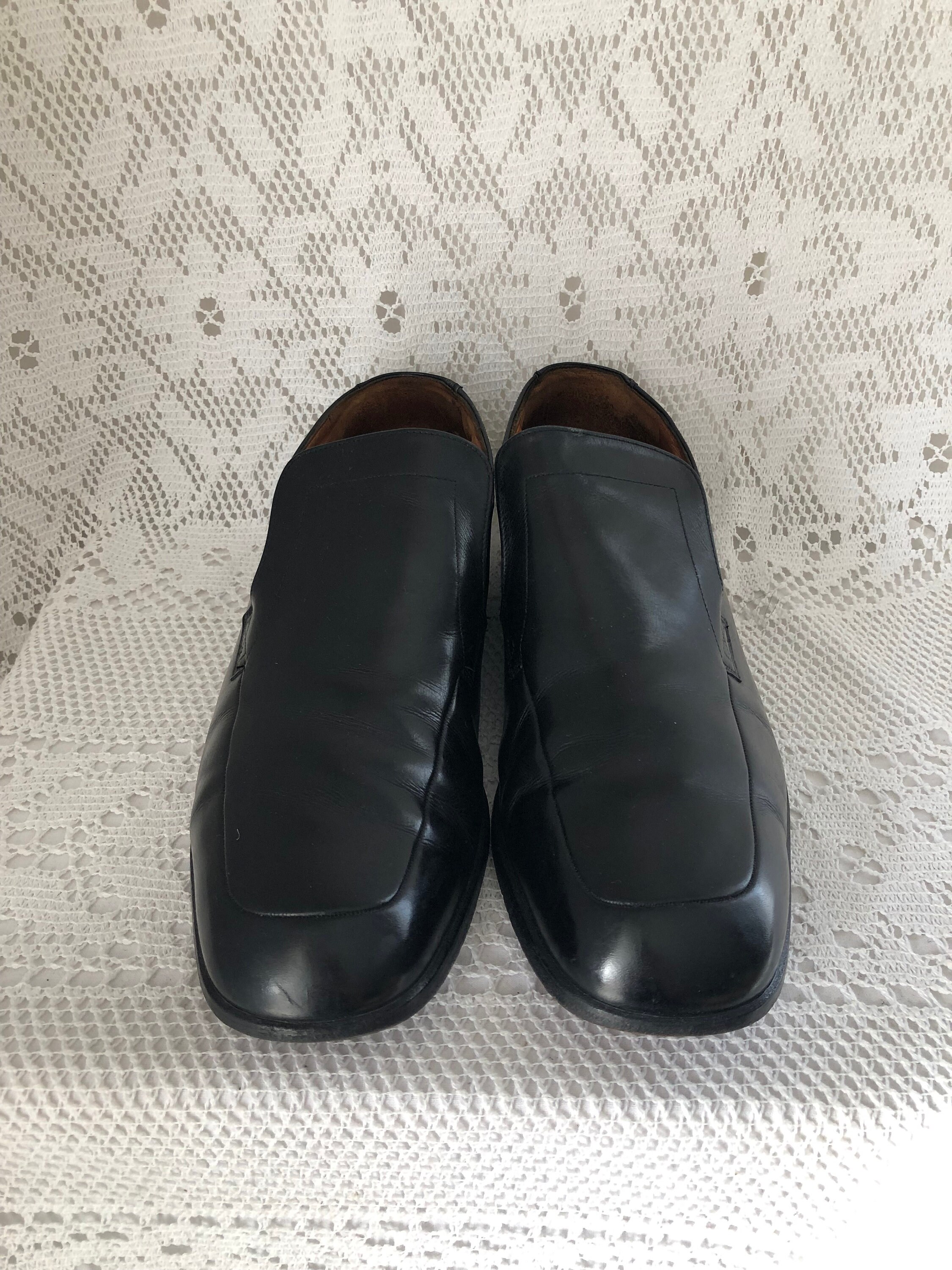 Black Patent Leather Loafers Men Vintage Shoes Bally France  display picture 1