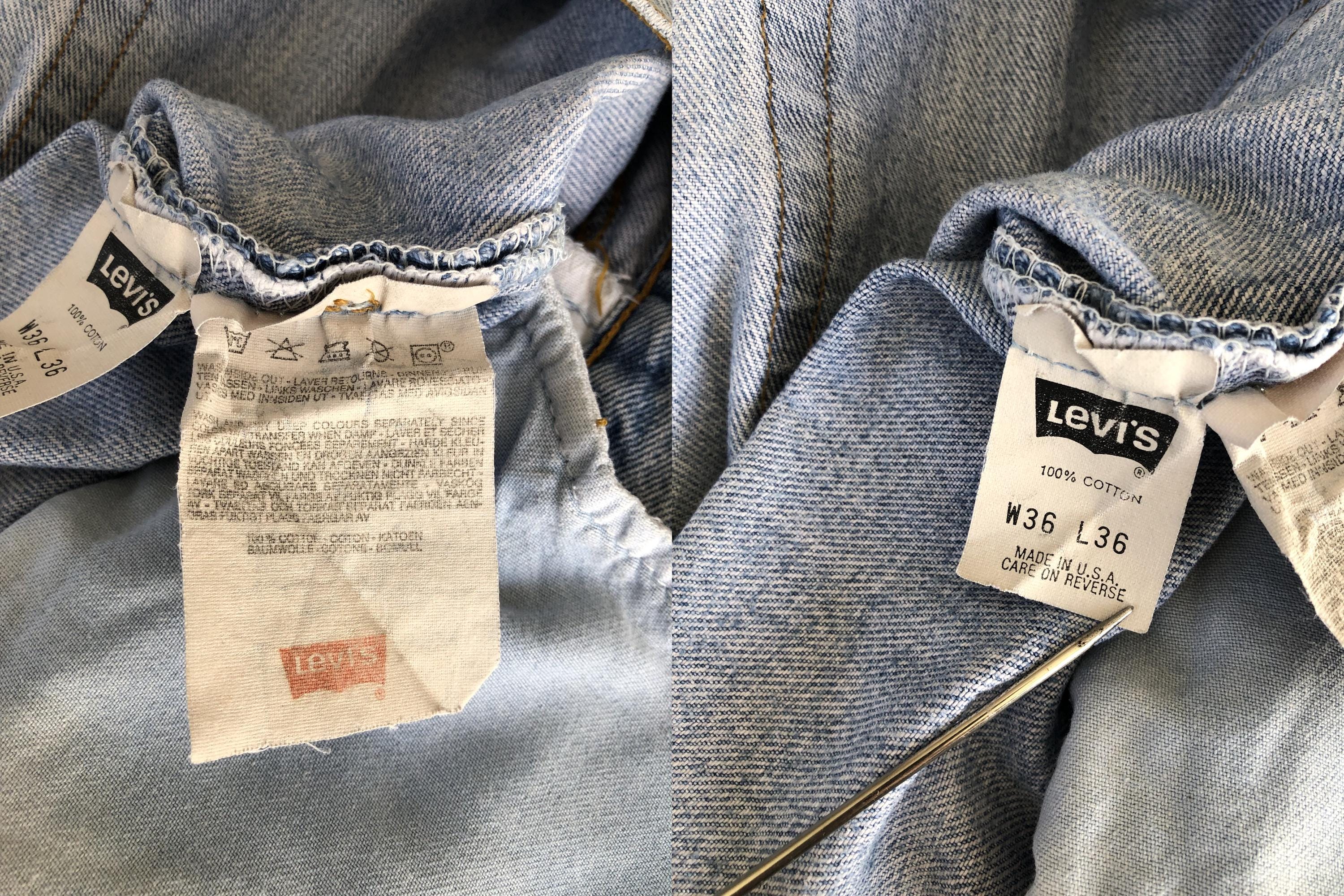 Levi's 501 Vintage W36L36 Made in USA Authentic Unisex Jeans Levi's 501 Vintage W36L36 Made in USA Authentic Unisex Jeans