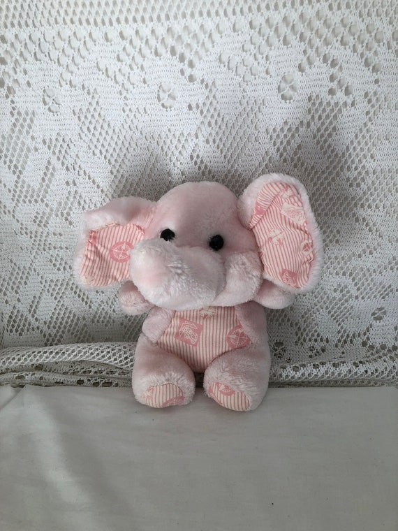 ヴィンテージ ぬいぐるみ ゾウ ピンクのゾウ