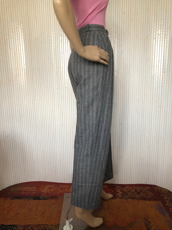 Pantalon en laine Taille haute Vintage Pantalon à… - image 4