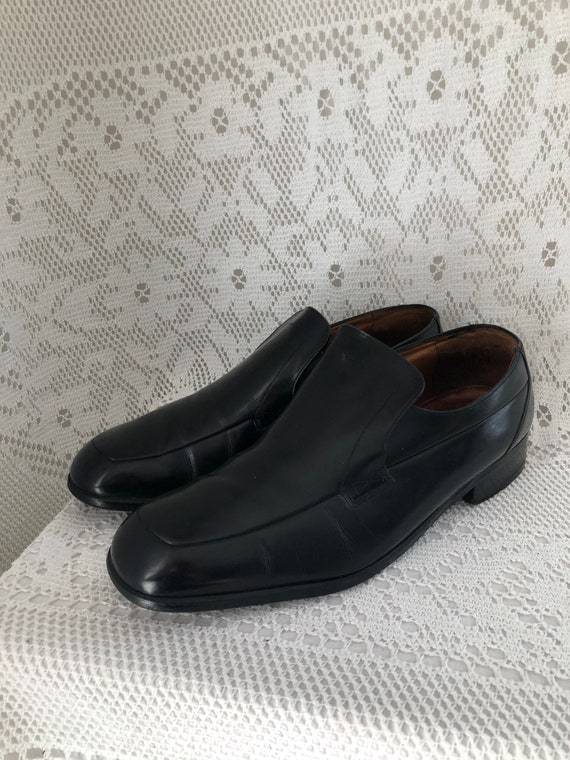 Black Patent Leather Loafers Men Vintage Shoes Bally France  display picture 2