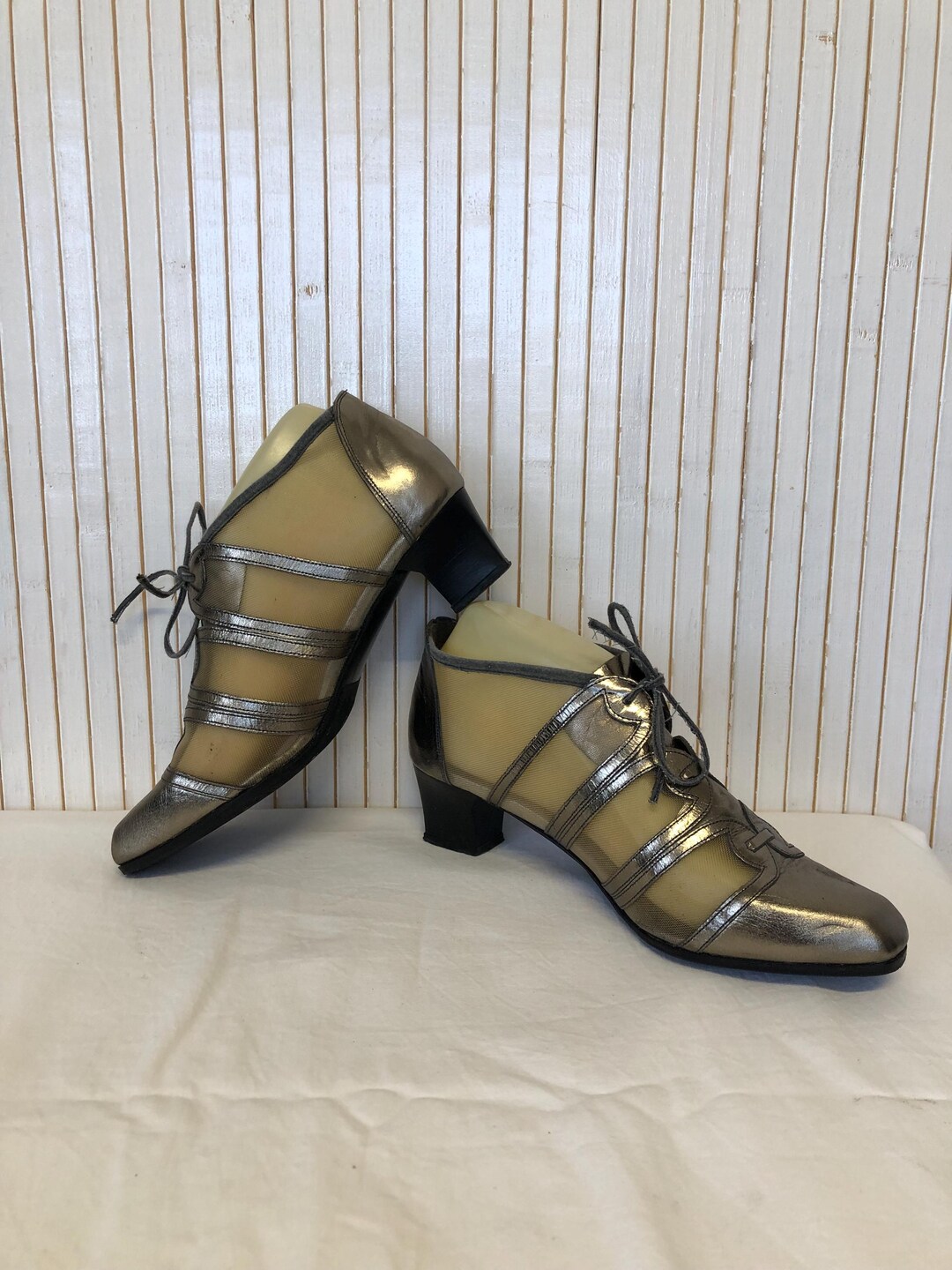 Azurée Boots Made In France Vintage Shoes Women's Pumps With Heels
