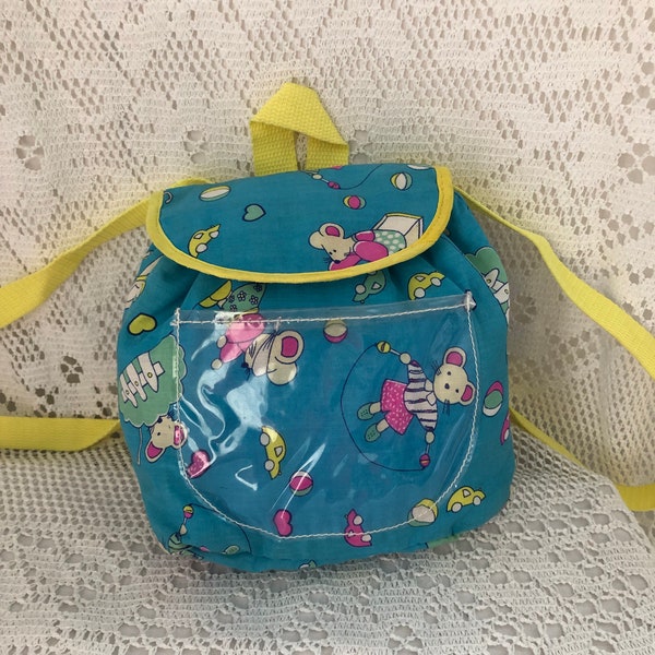 Sac à dos Enfant Vintage Sac à goûter isotherme Sac en toile de Balade ou Piquenique Maternelle Collectionneur