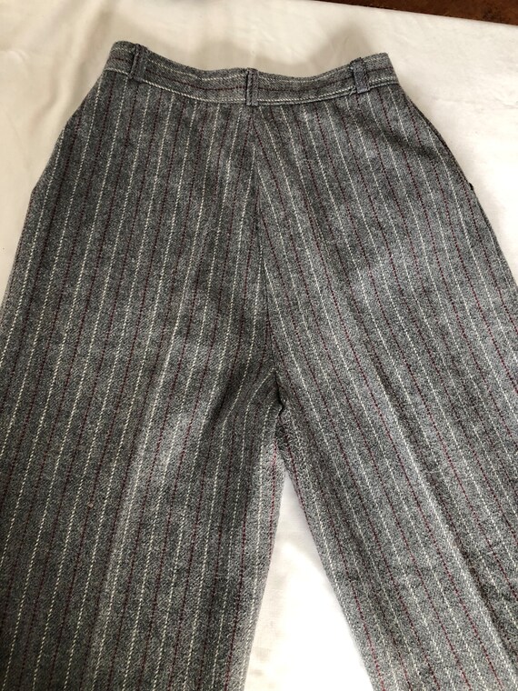 Pantalon en laine Taille haute Vintage Pantalon à… - image 10