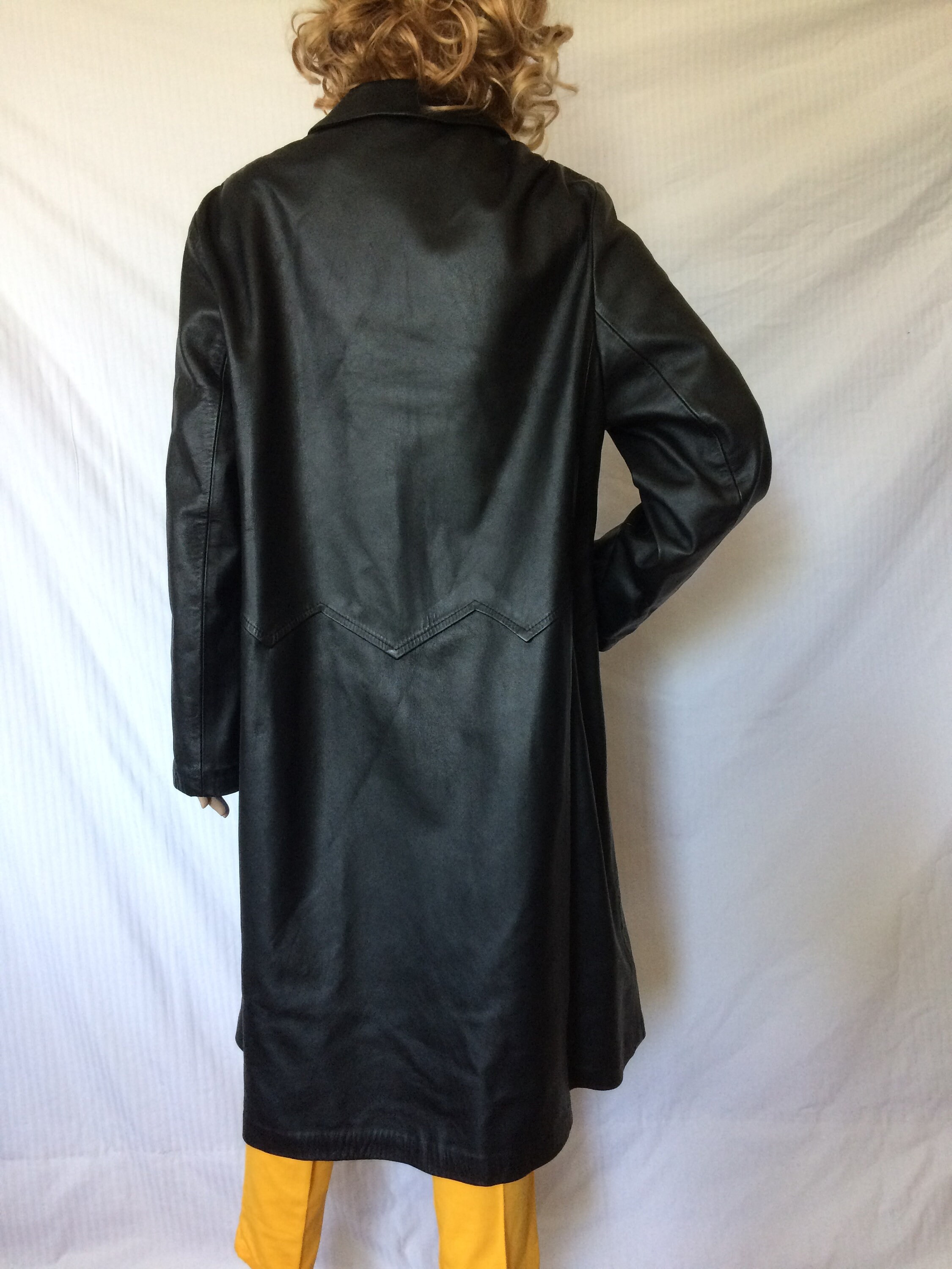 Vintage Leather Coat Women's Black Leather Jacket Minimalist Vintage Leather Coat Women's Black Leather Jacket Minimalist