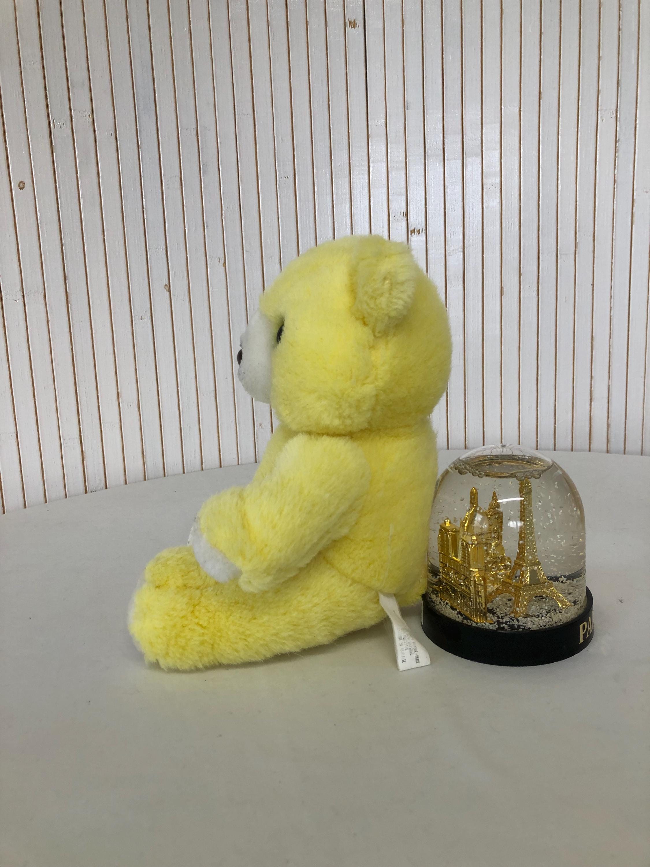 ヴィンテージイエローベアぬいぐるみ子供時代の思い出ベビーギフト