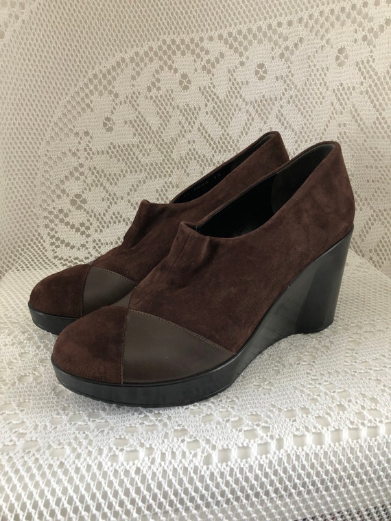 Escarpins ROBERT CLERGERIE Cuir Marron Taille 37.5 - Occasion Très Bon état