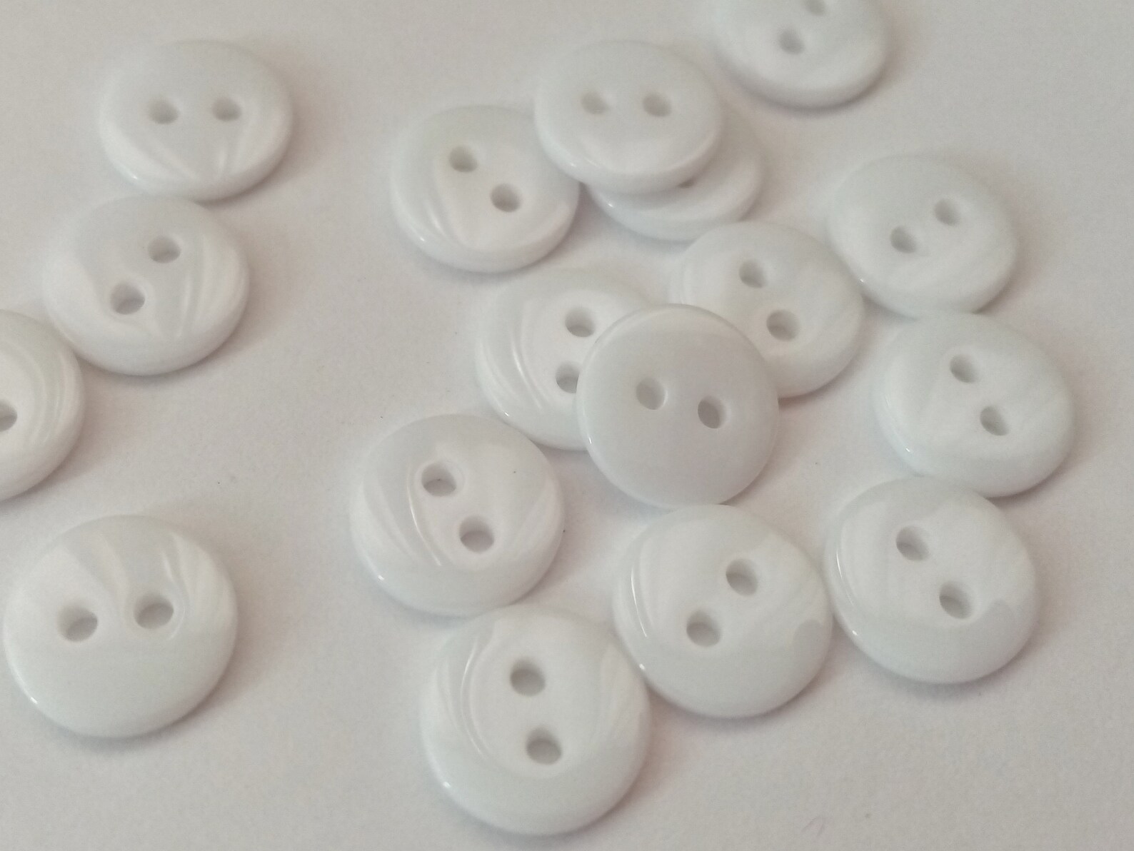 25 Petits boutons blancs 11mm 1/2 Boutons de couture de Etsy France