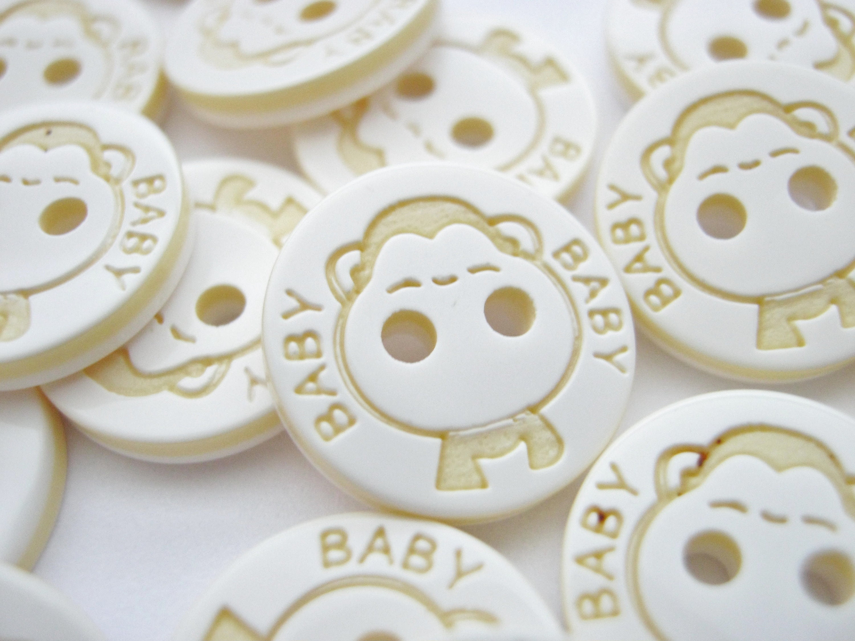 10 Baby Buttons 12mm 1/2 Inch Baby Blue Pink Yellow Etsy UK