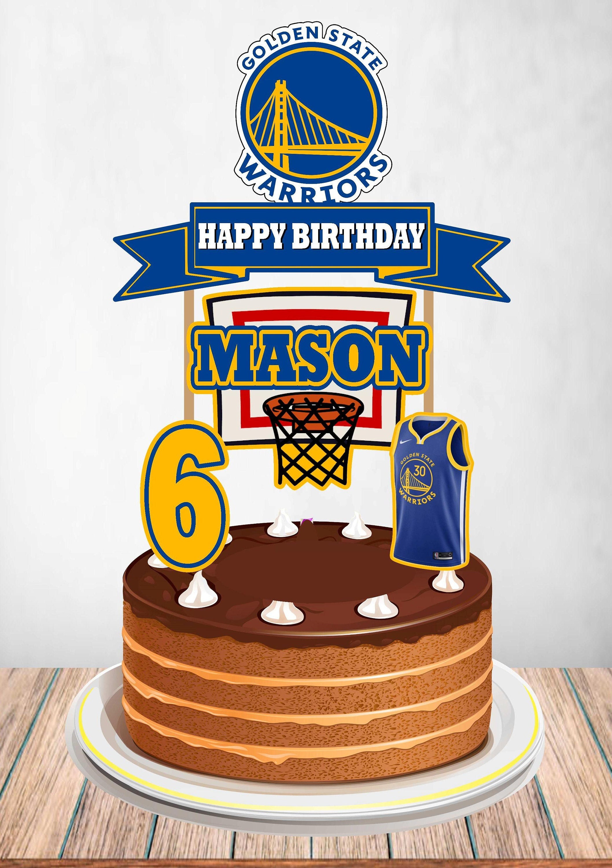 Golden state warriors cake! Happy Birthday Kai! #maxscakes