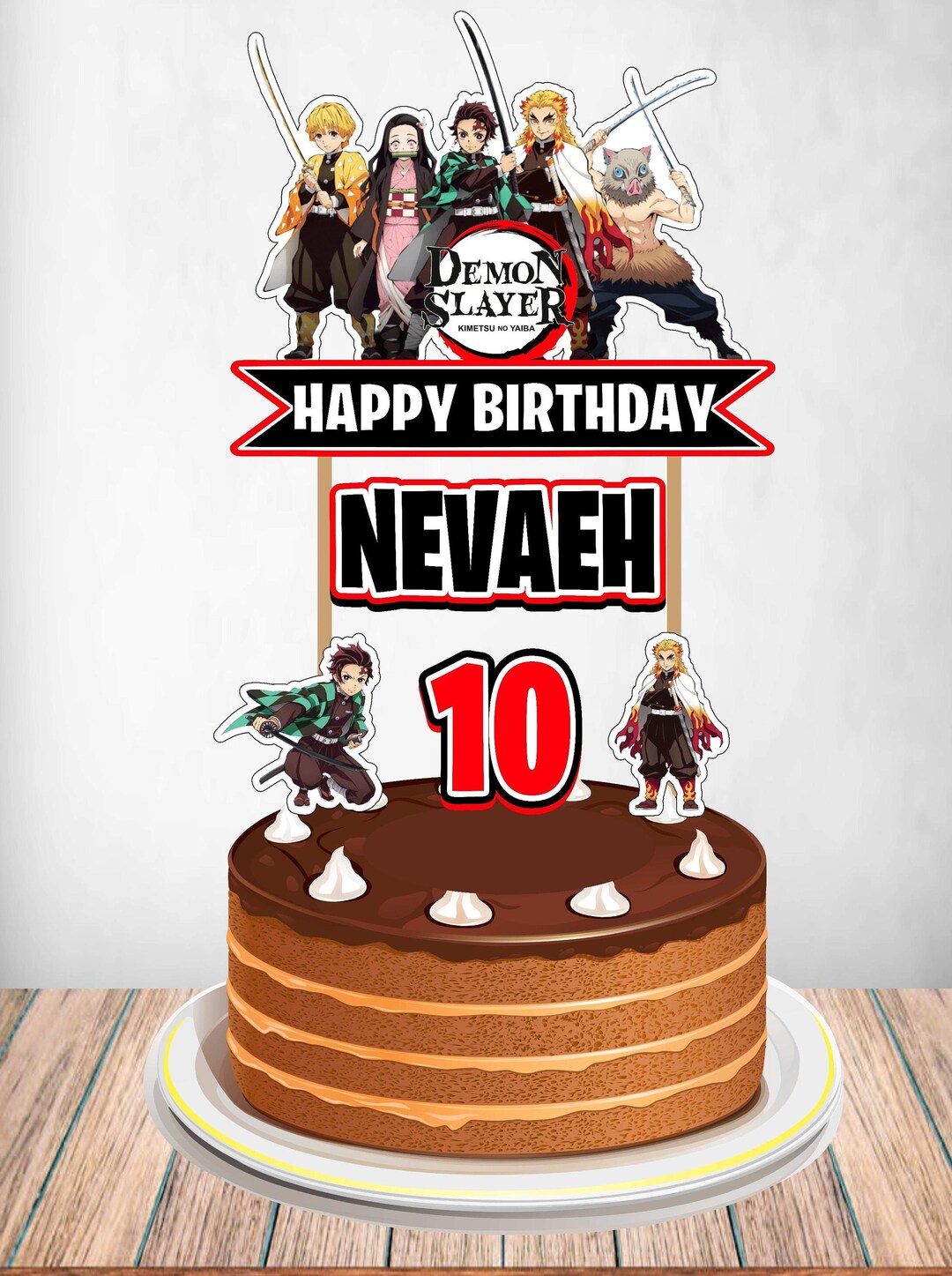 Anime, Anime Cake Topper, Anime Banner, Anime Party Decor, Anime Party ...