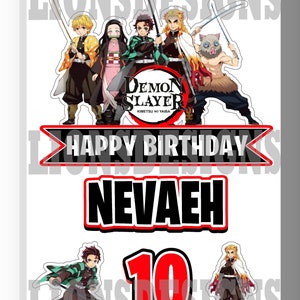 Anime, Anime Cake Topper, Anime Banner, Anime Party Decor, Anime Party ...