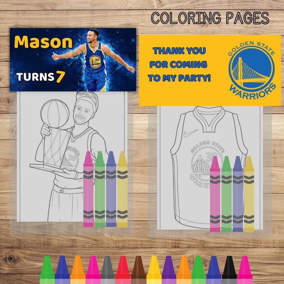 Basketball Mini Coloring and Crayons, Basketball Coloring Pages