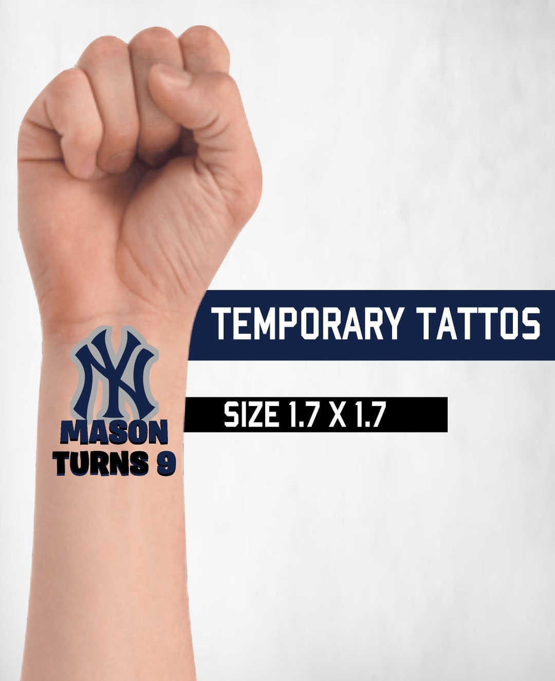 Baseball Temporary Tattoos Baseball Tattoos Baseball Party Etsy