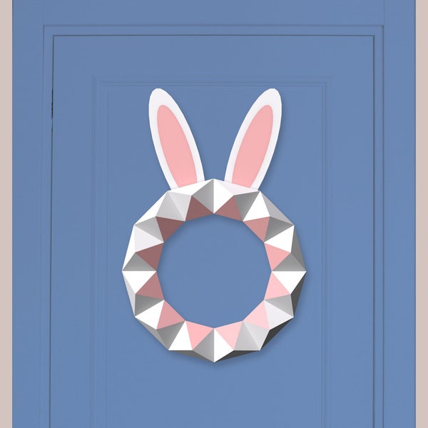 DIY Papercraft easter garland,Bunny garland,Rabbit garland,Easter decorations,Easter wreath,Bunny png, Easter png,Rabbit png, Easter gifts