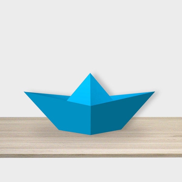 Modèles de bateau Papercraft DIY, décor de fête d’anniversaire, thème de fête sur la plage, accessoires de plage, accessoires de photographie, modèles pepakura, fichiers d’impression 3D, accessoire 3D