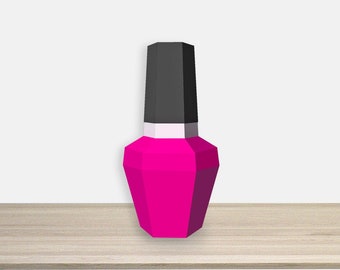 DIY Papercraft Nail Polish Bottle Favor (Digital Files)