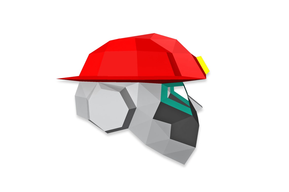 DIY Heatwave Transformer Mask, Low Poly 3D Papercraft (PDF) - Etsy
