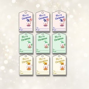 Christmas tags, Merry Christmas tags, Printable Christmas gift tags, Christmas printable tags, DIY Christmas  gift tags