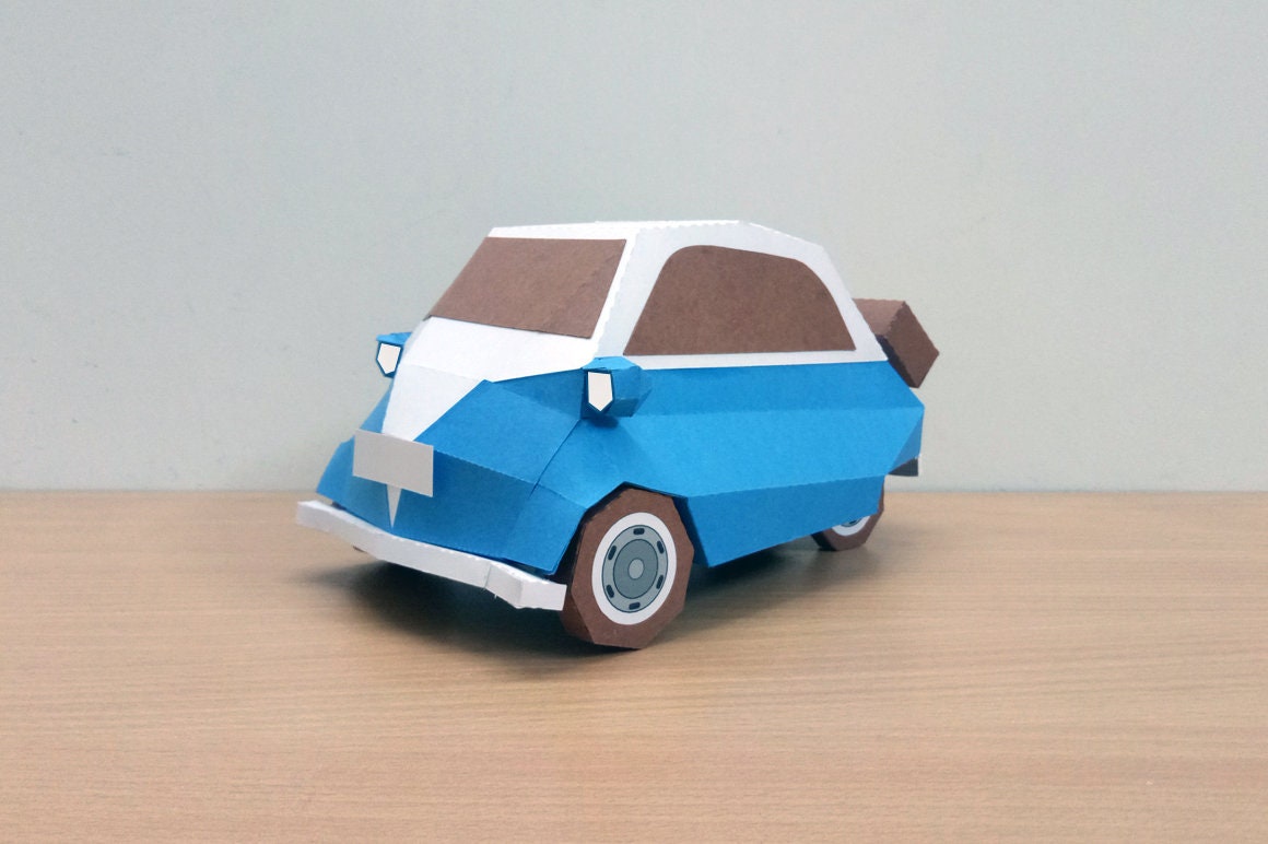 DIY Papercraft Car, Lowpoly 3D Model (PDF Templates) - Etsy