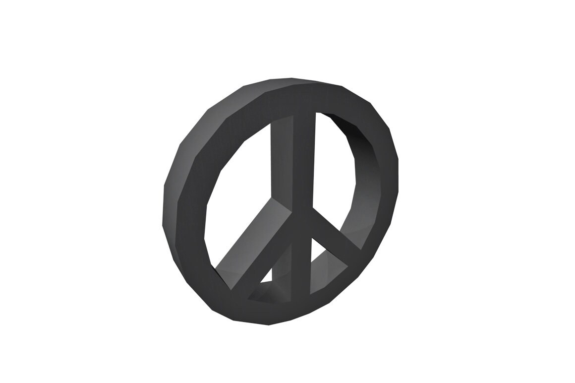 DIY Papercraft Symbol,peace Symbol,peace Prop,3d Wall Art,3d Props ...