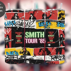 PNG-omslag punkrock-tuimelaar: grungetourposter sublimatieontwerp