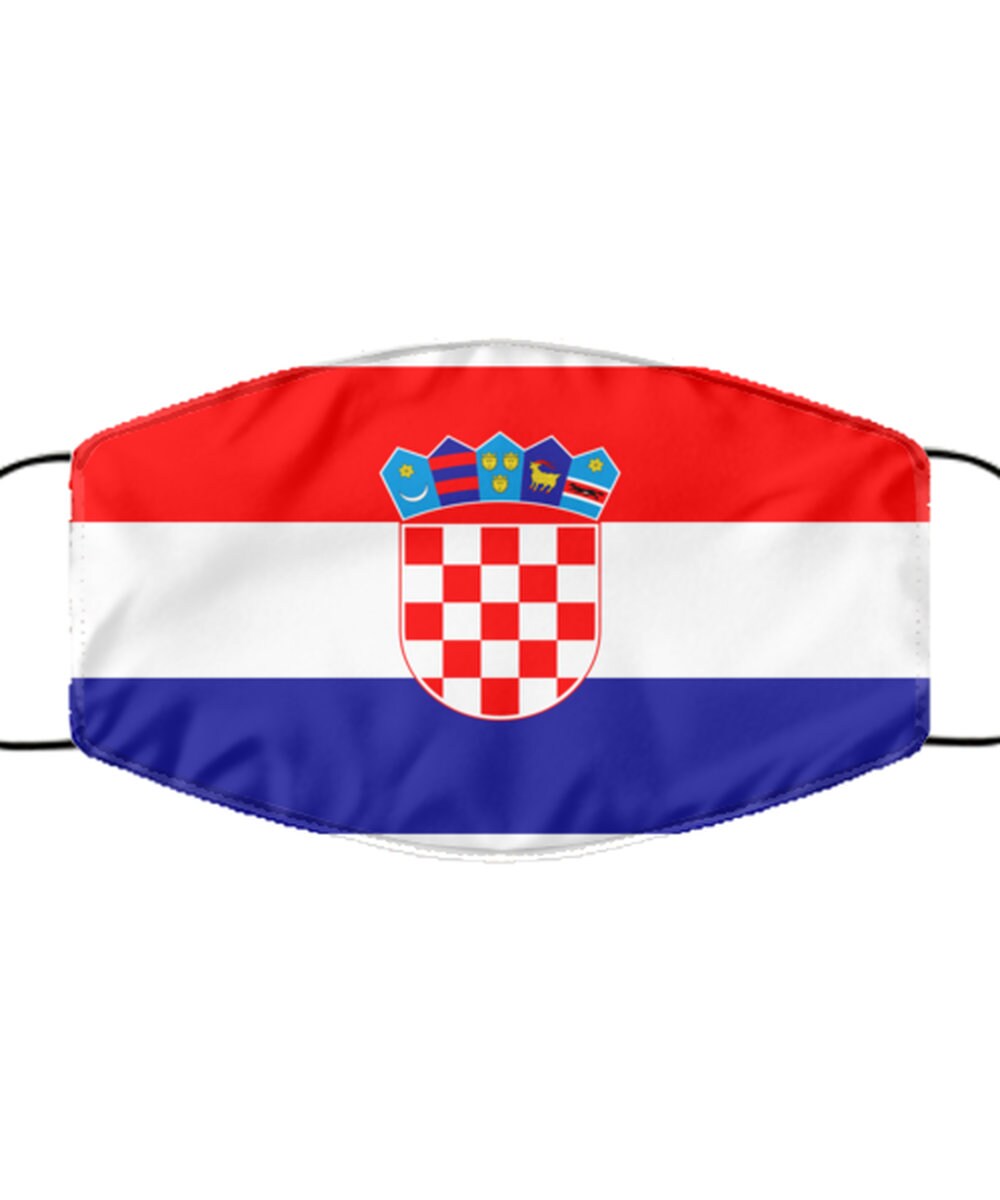 Croatian Adult Mask Awesome Mask Proud Croatian National Etsy