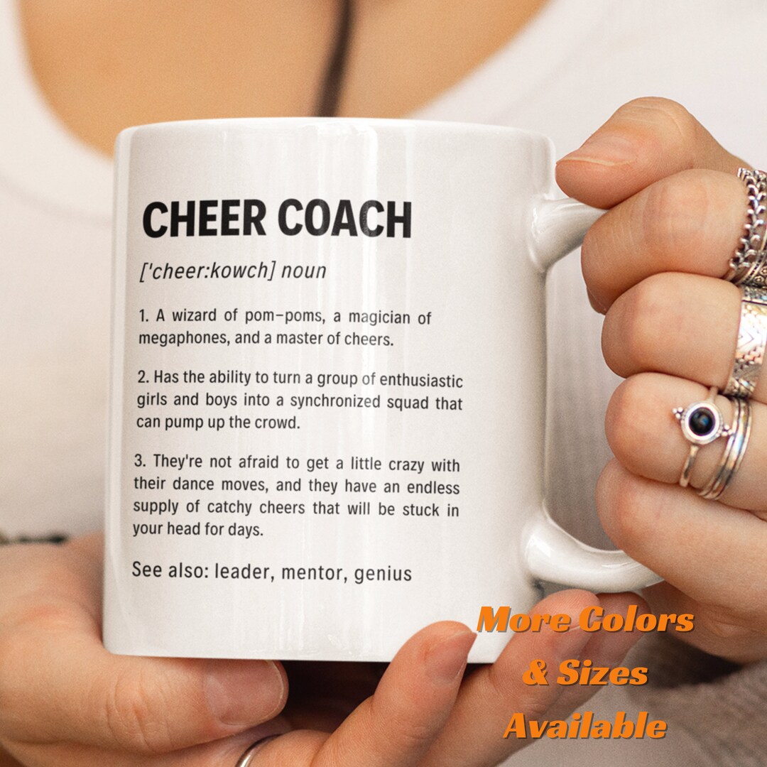 Cheer Coach Definition Coffee Mug, Cheer Coach Gift, Cheer Coach