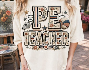 Shirt voor gymleraar png, chenille varsity coach ontwerp, sublimatie schoolsport downloaden