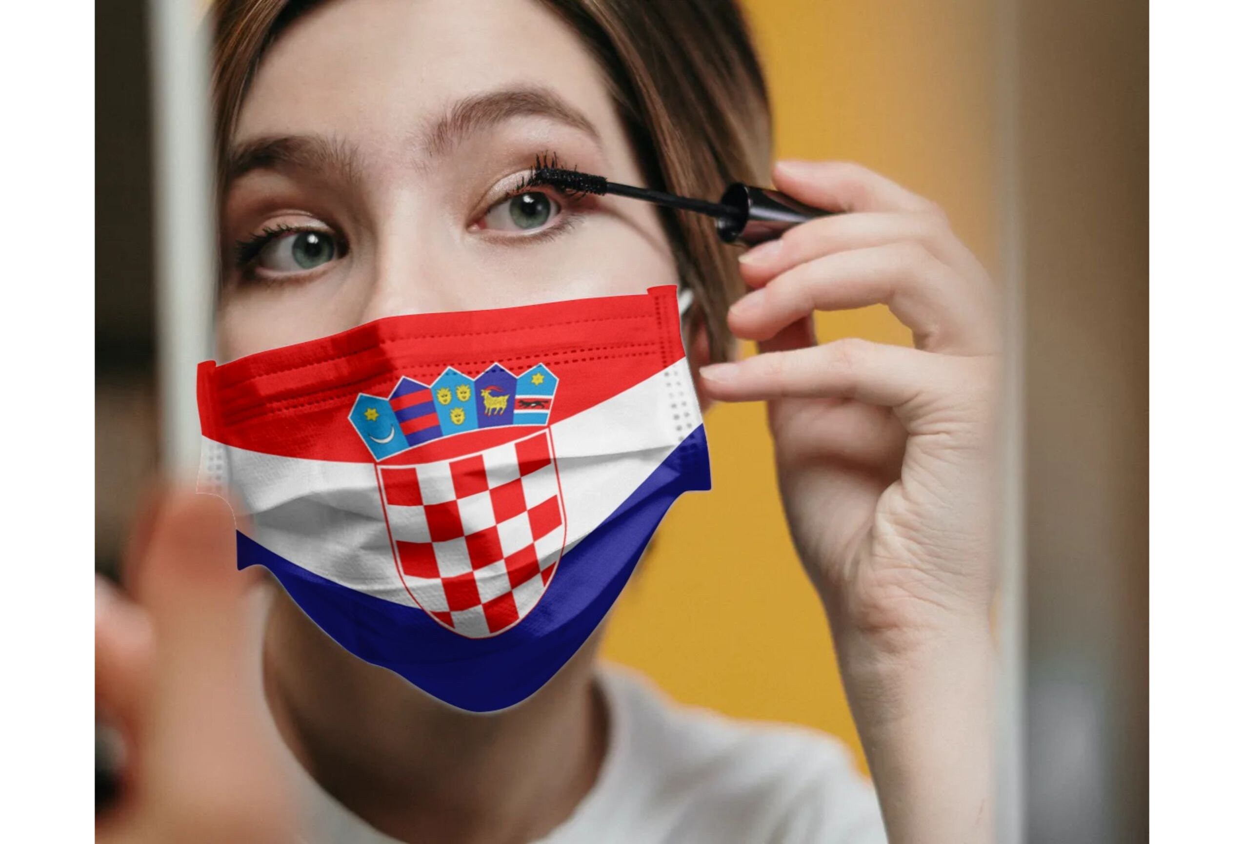 Croatian Adult Mask Awesome Mask Proud Croatian National Etsy