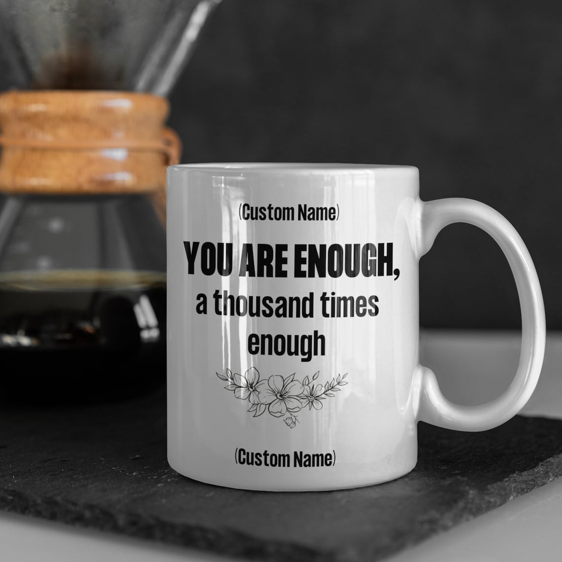 You Are Enough A Thousand Times Enough Funny 11oz 15oz Mug Etsy