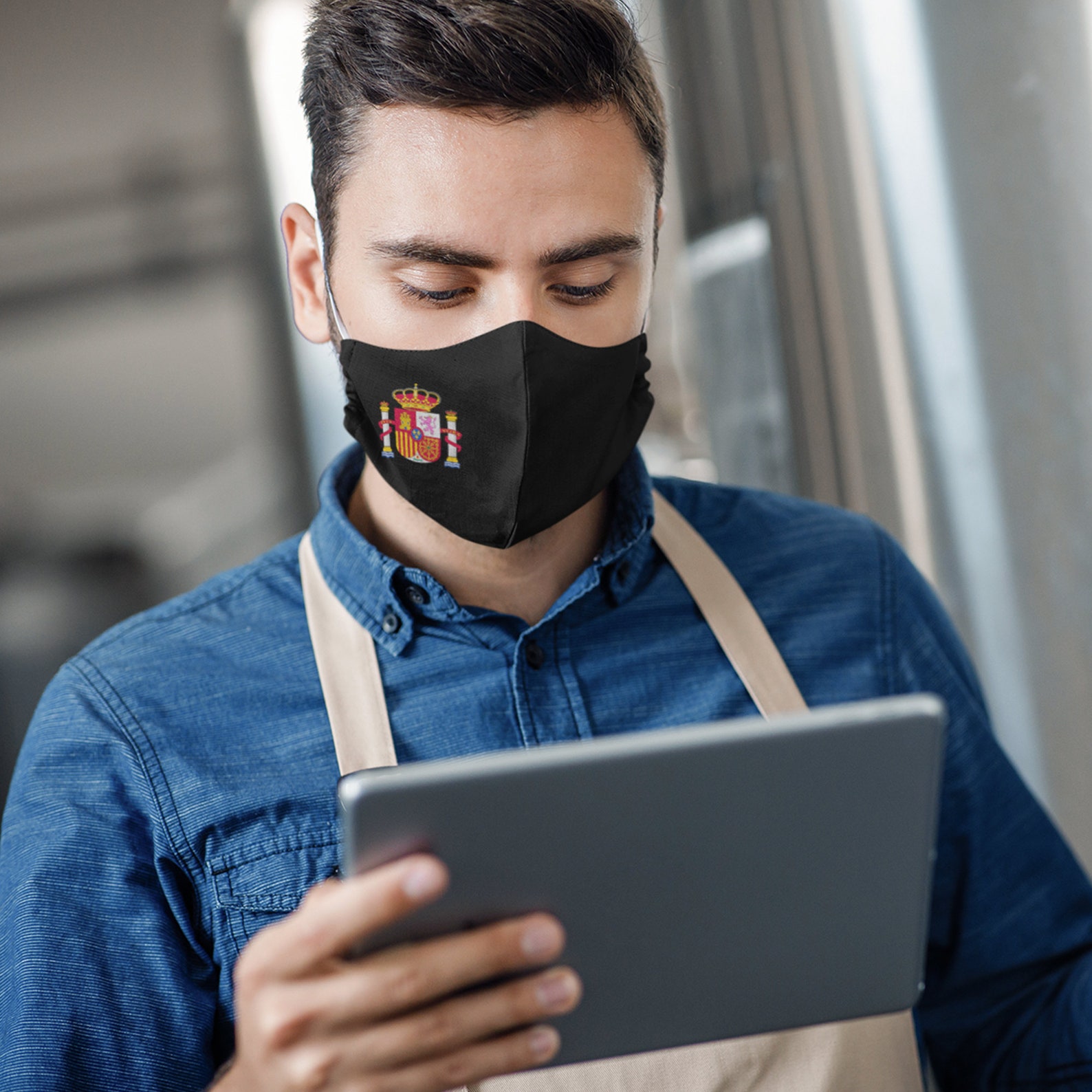 Spain Face Mask Spain Mask Spaniard Face Mask Spain Flag Etsy