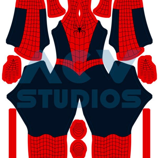 Ultimate Spider Man Suit Pattern Etsy