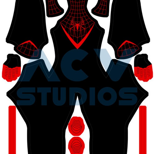 Spider-Man Miles Morales suit pattern (personal design)