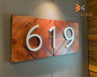 House Number Sign, Housewarming Sign, Barn Wood Sign, Wood Address Plaque, House Sign, Address Numbers, Address Sign, House Wood Sign, Sign