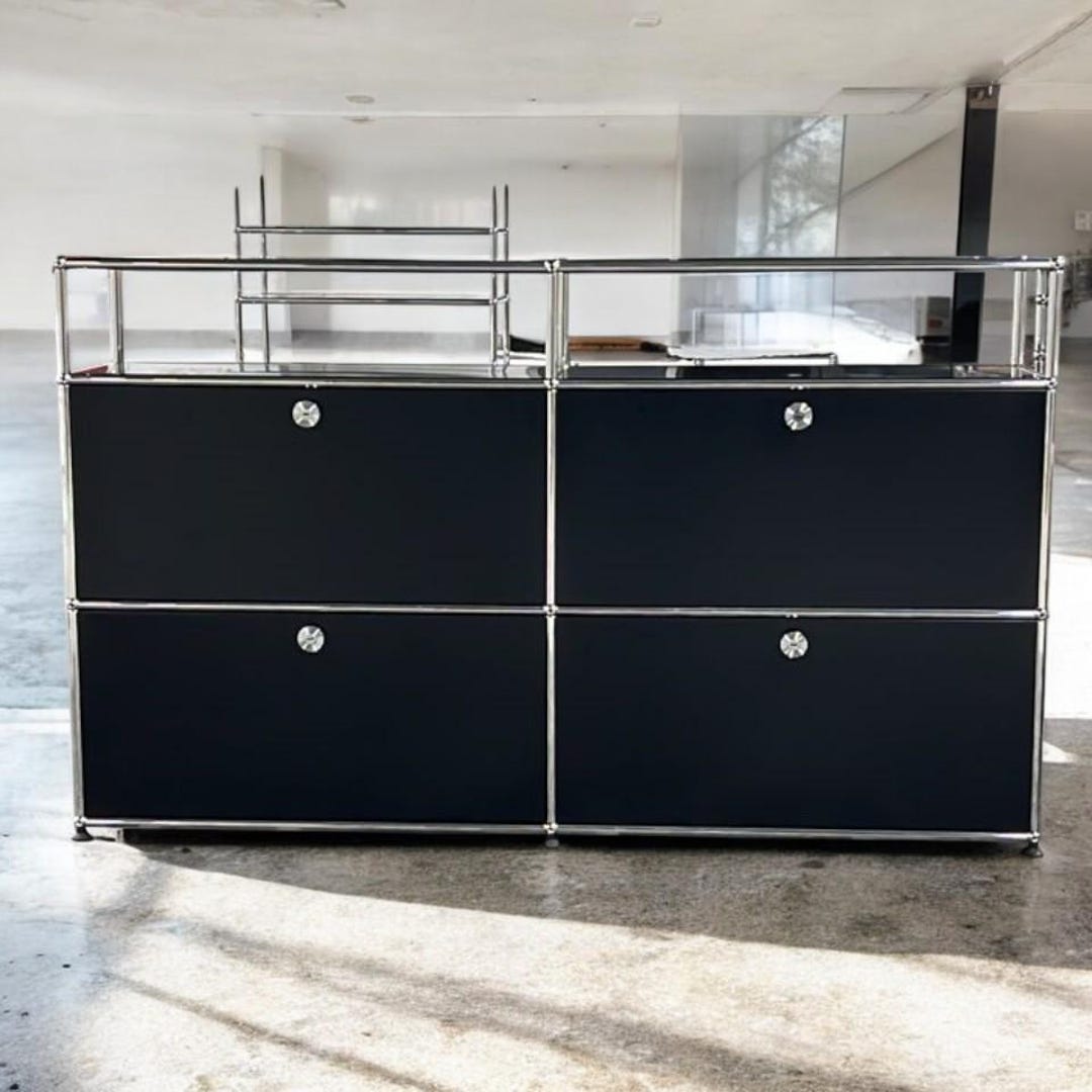 USM Haller 3x2 Modular Sideboard Cabinet | Mid Century Modern Chrome ...