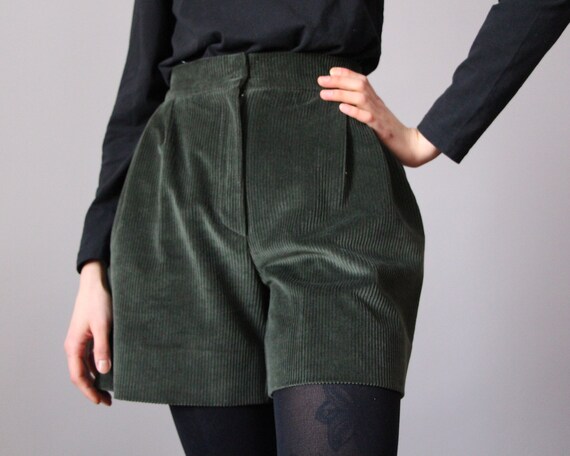 High Waisted Corduroy Shorts for Women 