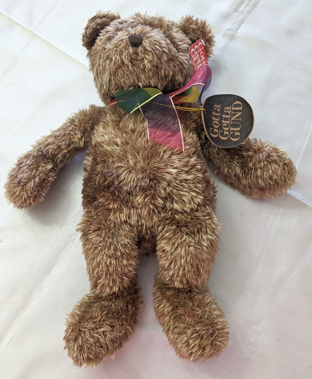 Vintage Gund Bearessence Brown Teddy Bear Plush 16 Stuffed Animal 4890 ...