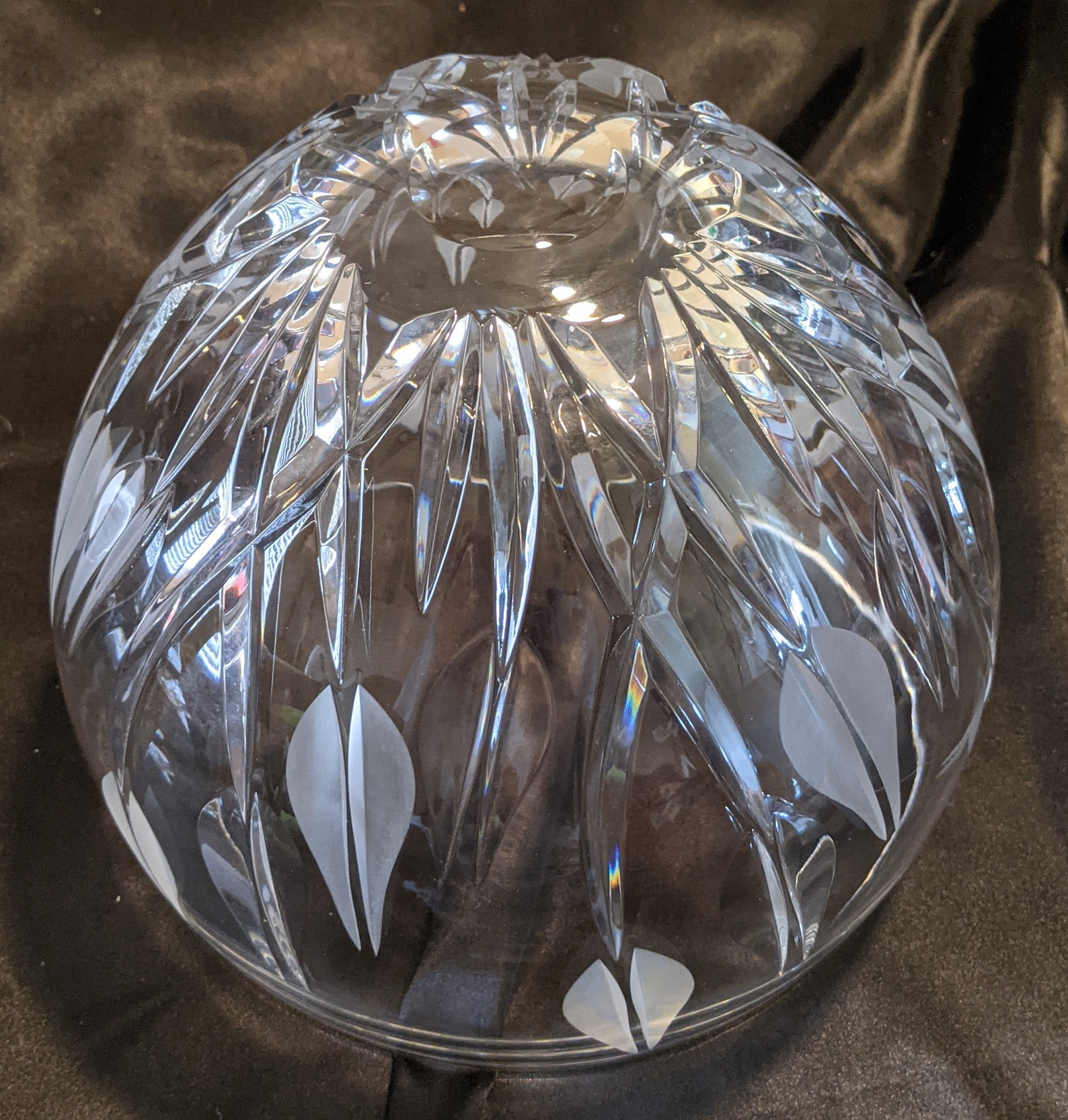 Vintage Laurie Gates Lead Crystal Decorated TULIP BOWL Etsy Norway