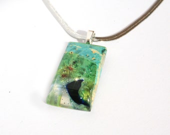 lime lemon necklace, Wood resin jewelry, regalo para mujer, 21st birthday gift for her