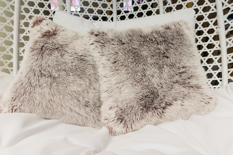 Tiana Pillow Cover Faux Fur Pillow Cover Faux Fur Pillow Etsy