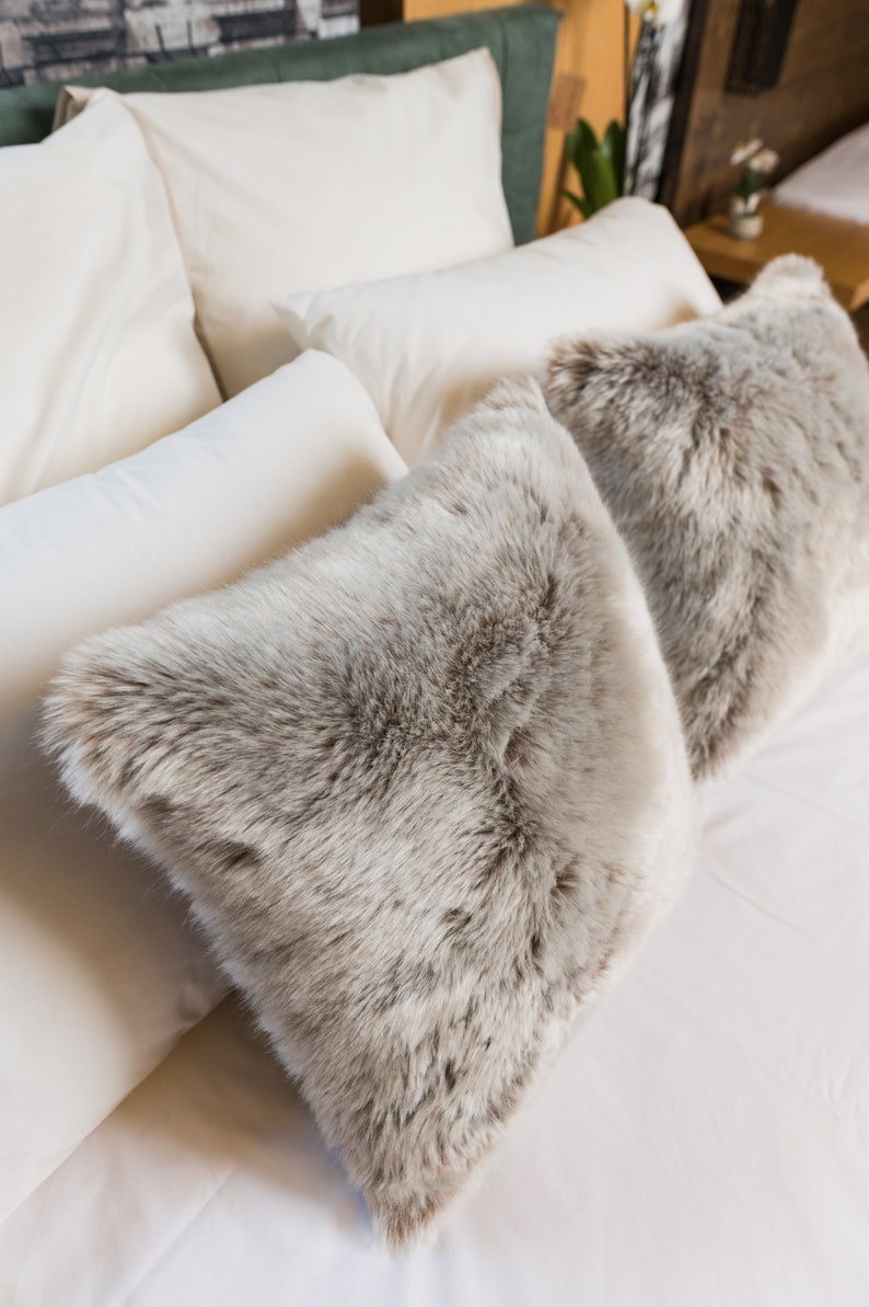 Nerina Faux Fur Pillow Cover Pillow Case Cushions Etsy