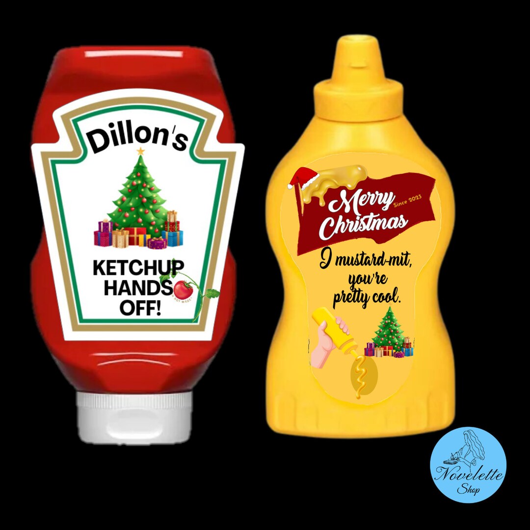 Personalized Ketchup or Mustard Label Etsy