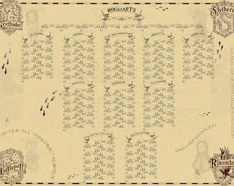 Plan de table Harry Potter 1