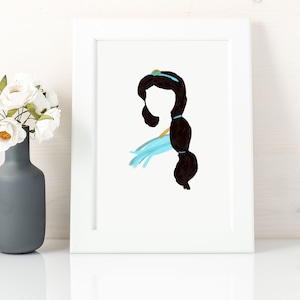 Arabian Princess Druck, Prinzessin Kunstdruck, Kinderzimmer Wand Dekor Mädchen, sofortiger Download, Arabische Prinzessin Geschenke, Aladdin Prinzessin druckbar