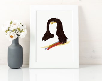 Wonder Woman print, heroine art print, nursery wall decor girl, instant download, wonder woman gifts, wonder woman printable
