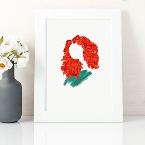 Scottish Princess print, princess art print, nursery wall decor girl, instant download, Scottish Princess gifts, Scottish Princess printable